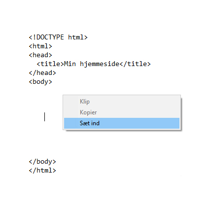 Indsæt den genererede iframe fra Kortviseren i din hjemmesides HTML-kode.