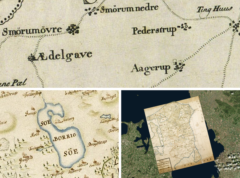 Historiske kort fra Nordsjælland